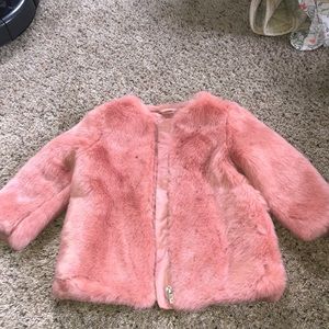 Baby Gap Girls Faux Fur coat Jacket